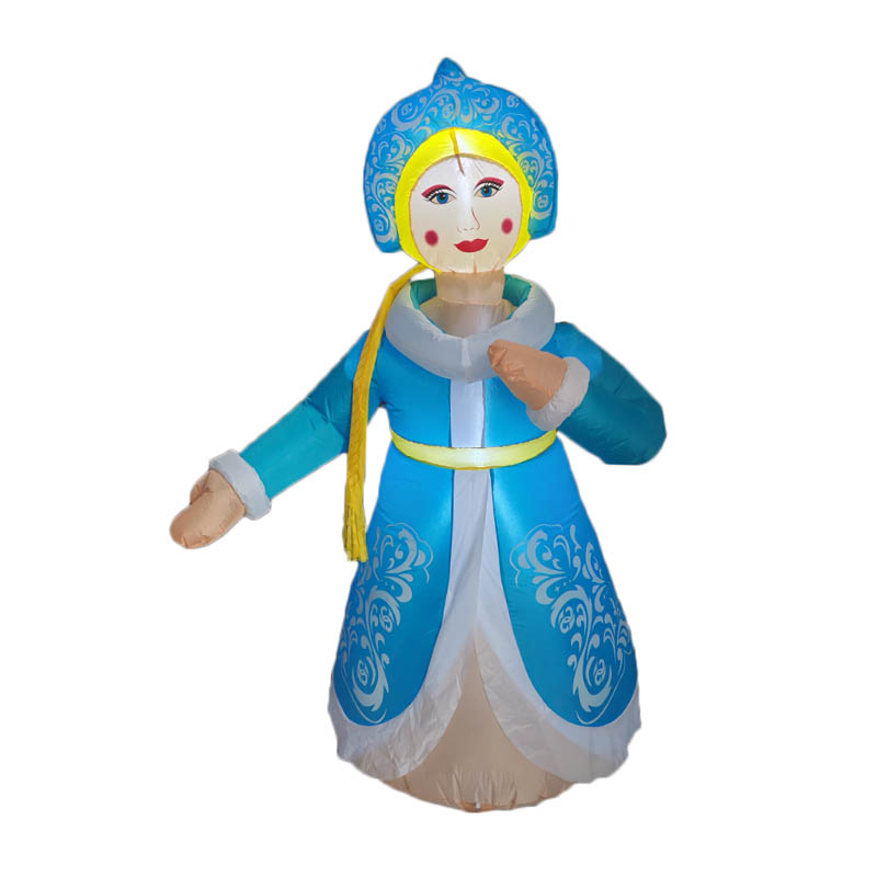 Factory direct sales, just in time for Christmas, 2m Russian girl inflatable wholesale Specification image