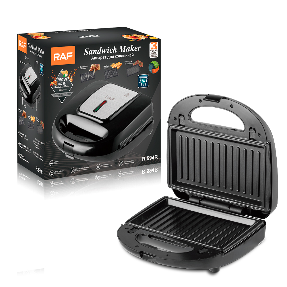 RAF. European standard cross-border multi-functional three-in-one sandwich machine, steak machine, waffle machine, breakfast machine, bread machine pic 4