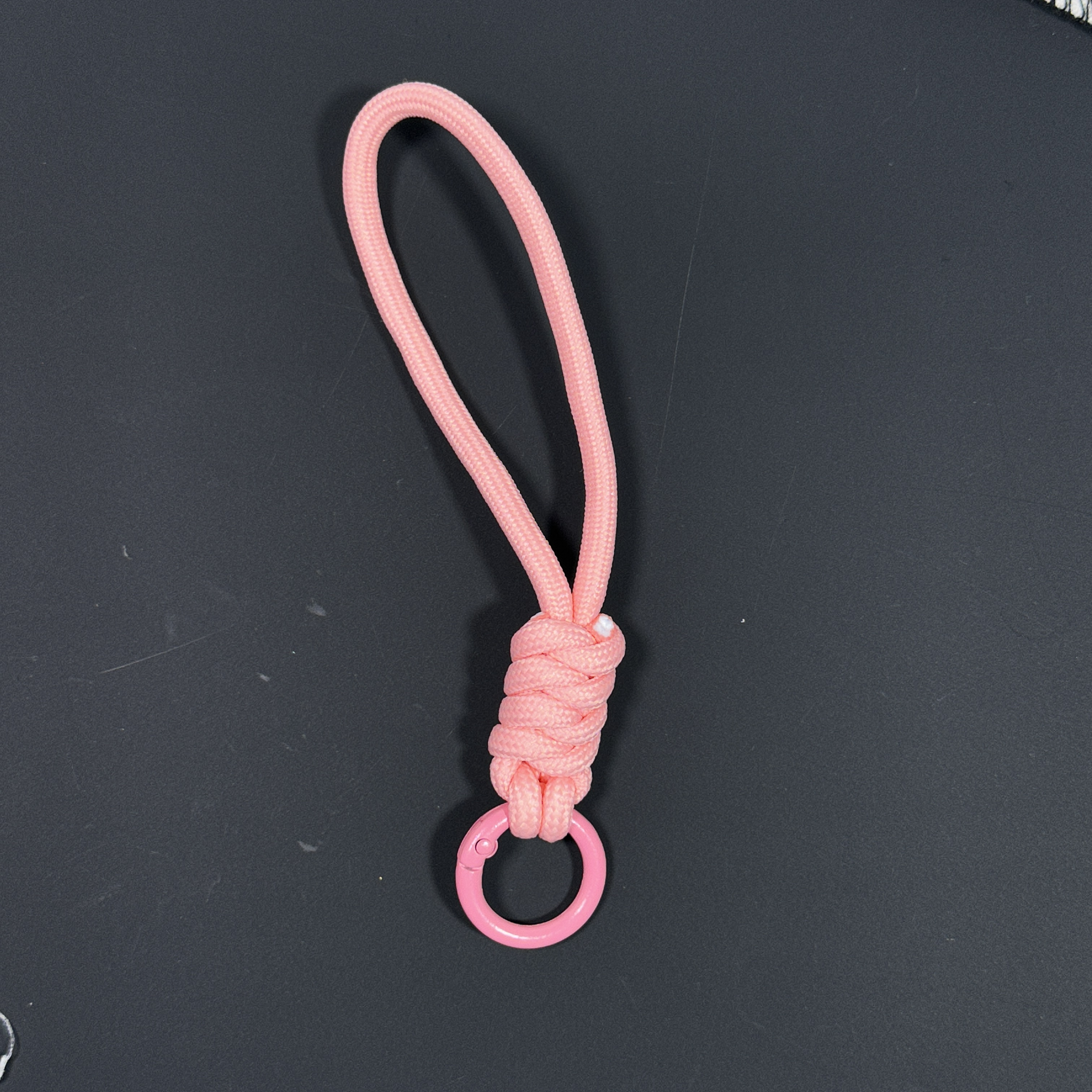 新国潮马卡龙INS风创意拼色打结防丢手机钥匙扣绳编织挂绳包挂件详情32