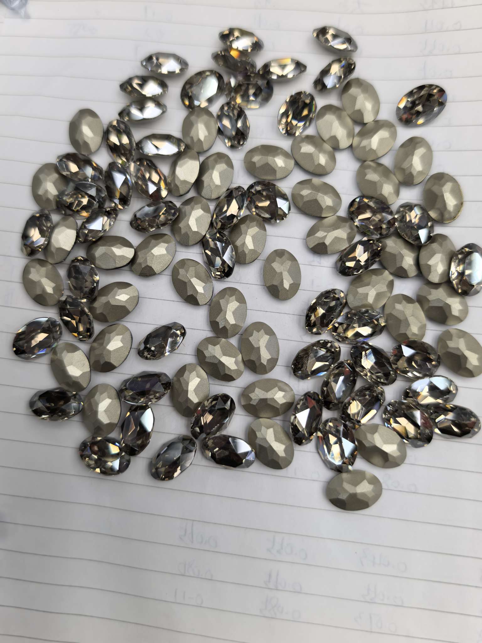 Jinli Crystal 14*14 New Heart-shaped Transparent Grey 018 detail image 4