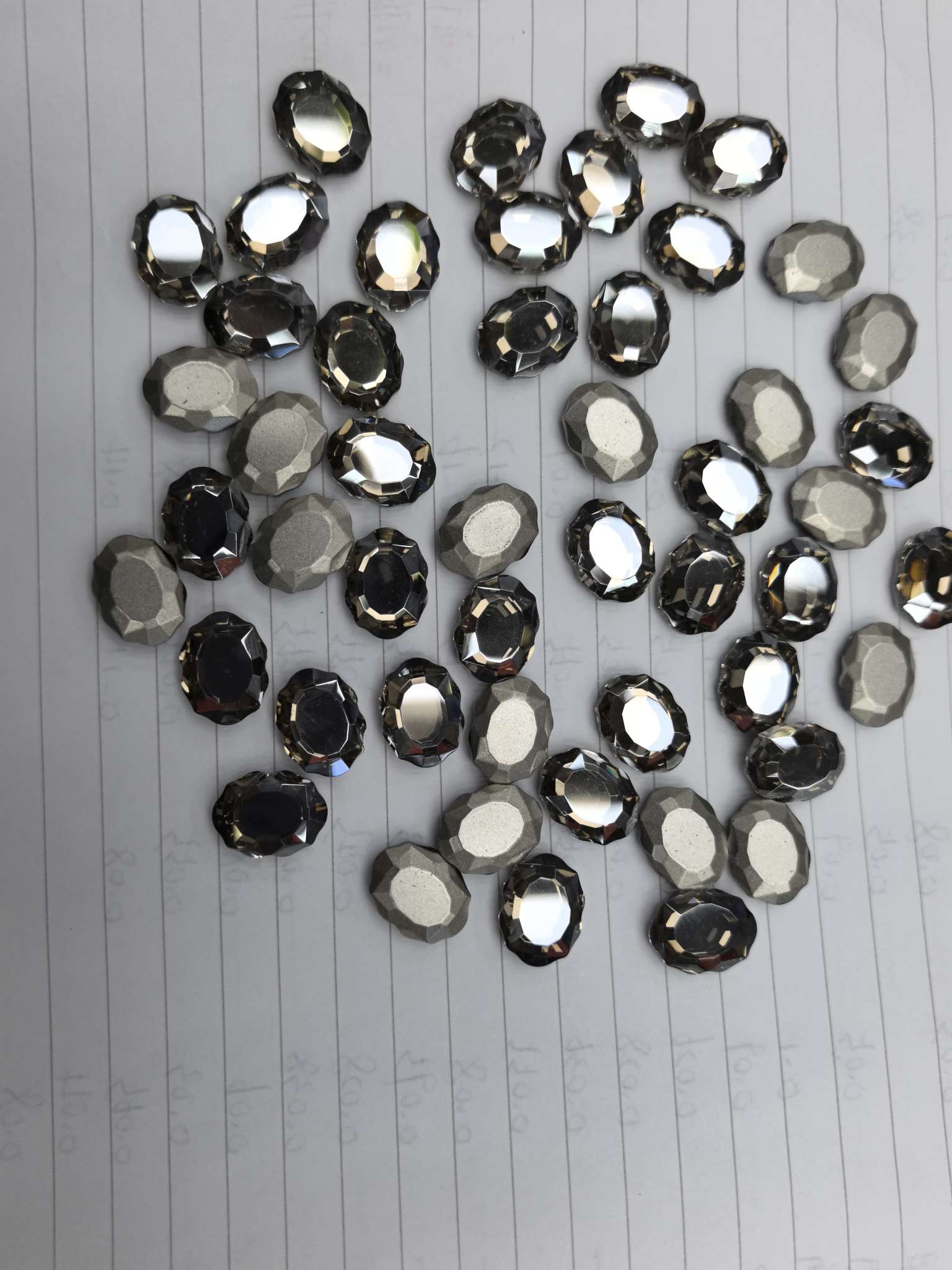 Jinli Crystal 14*14 New Heart-shaped Transparent Grey 018 detail image 5