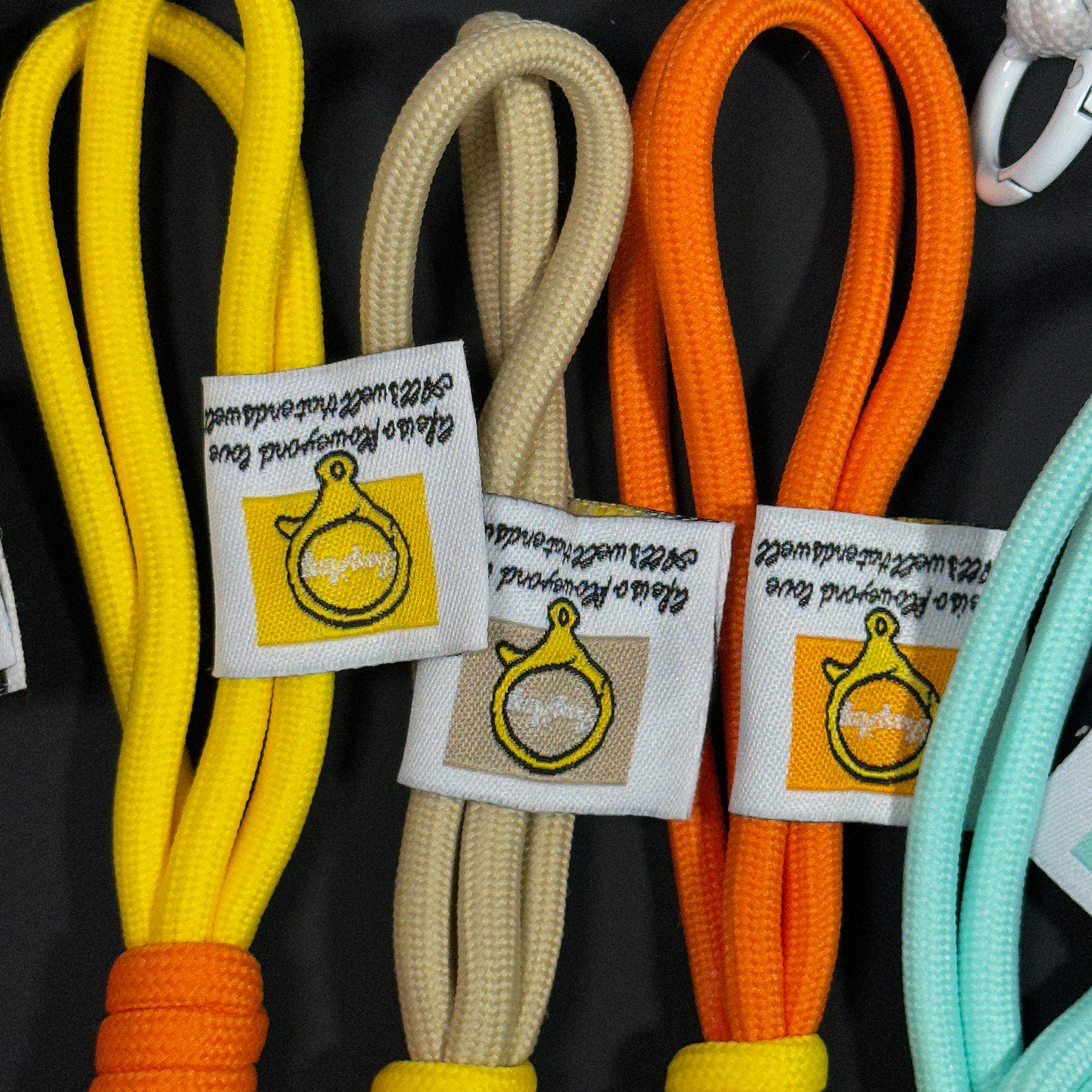 新国潮马卡龙INS风创意拼色打结防丢手机钥匙扣绳编织挂绳包挂件详情4