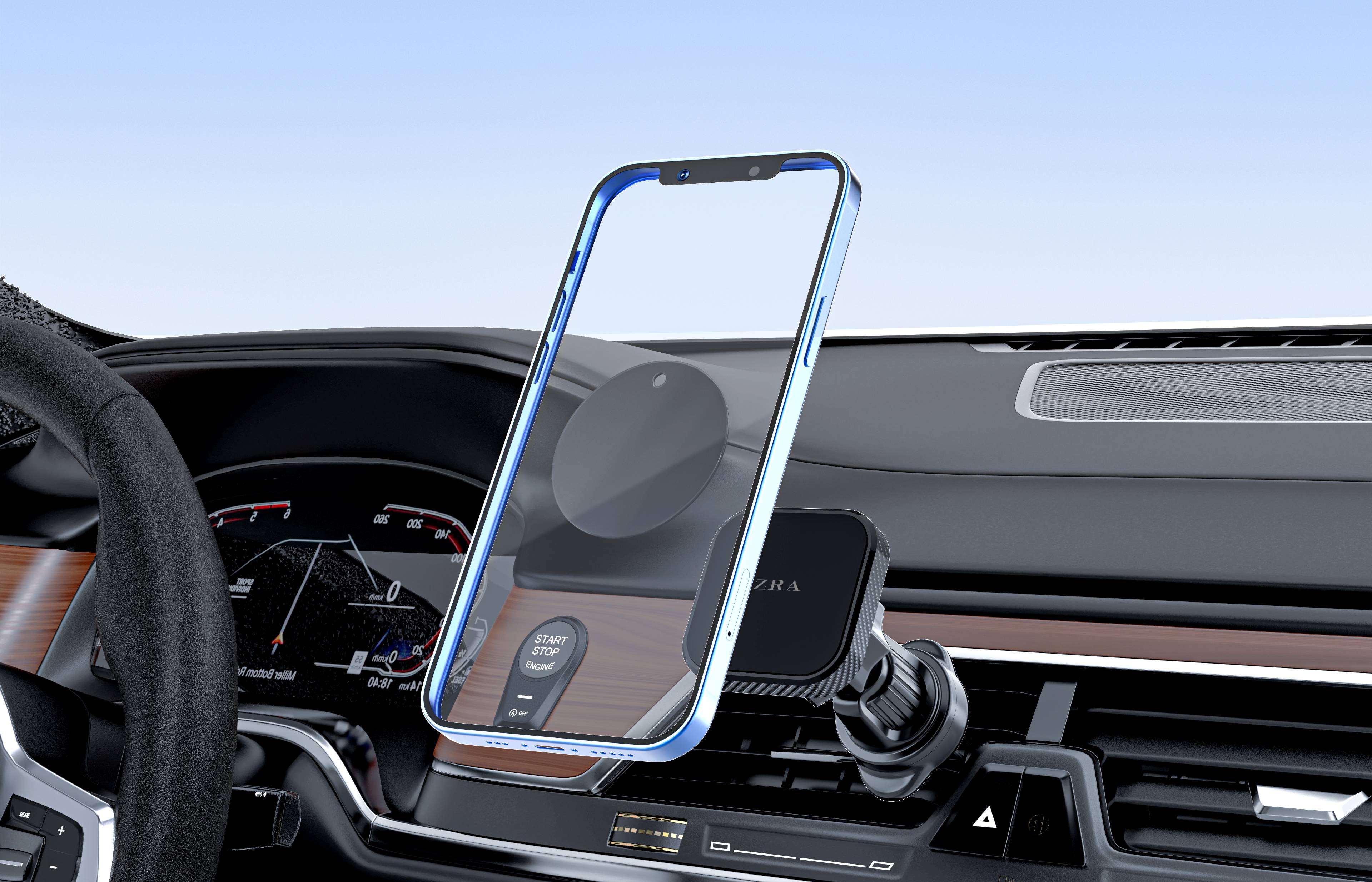 HL107车载多功能手机支架 便捷安装通用型