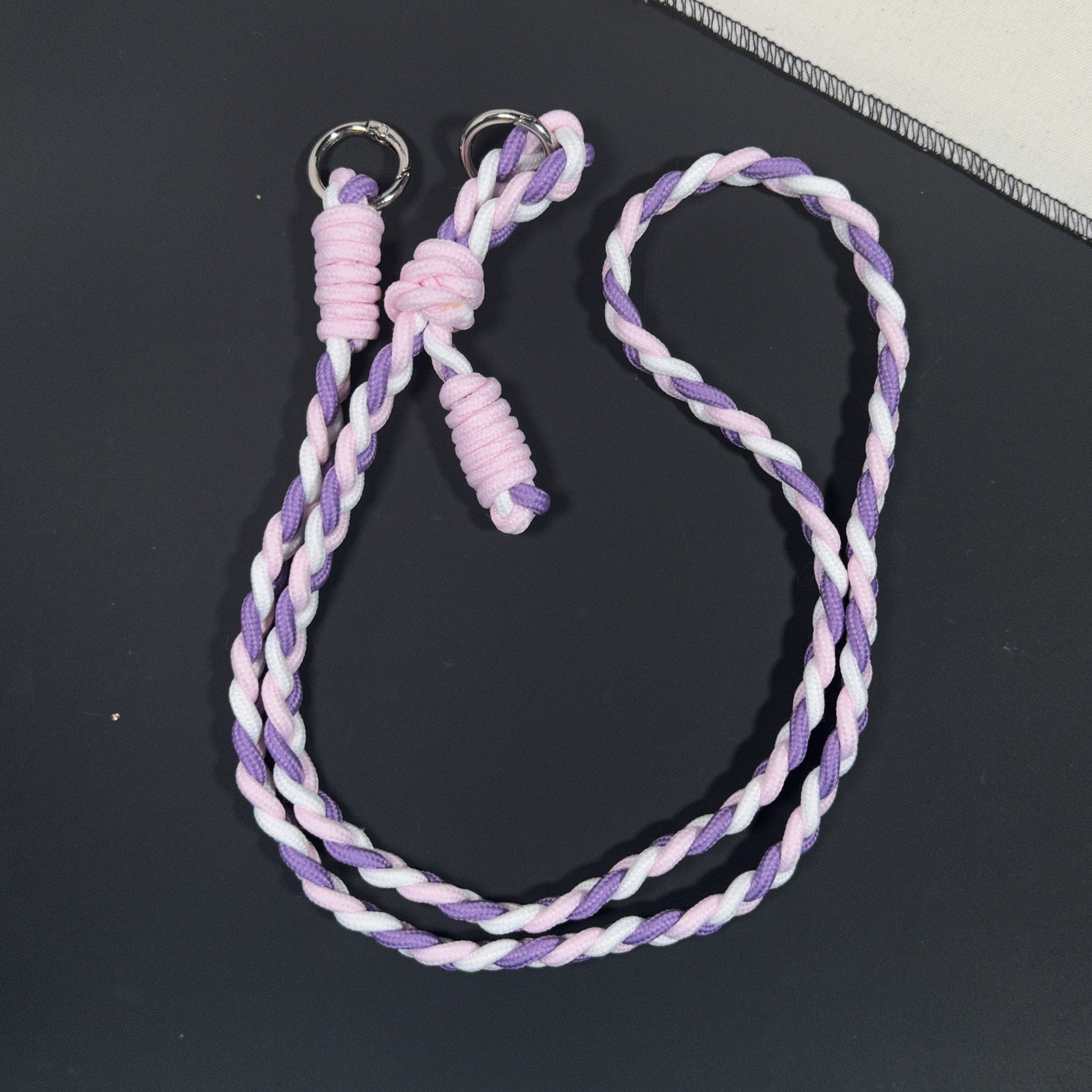 ins手机挂绳简约创意高颜值编制绳通用手机壳斜跨链通用女个性绳详情9