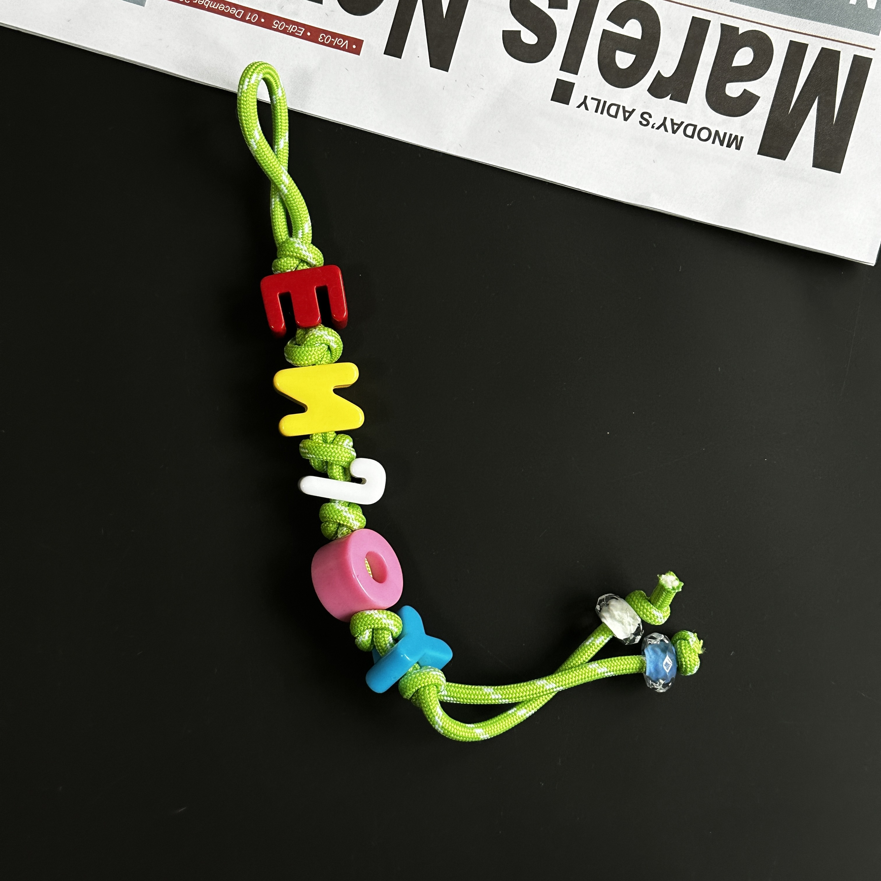 爆款手机挂绳diy手绳编织包包配饰miumiu风钥匙扣装饰挂件挂饰详情36