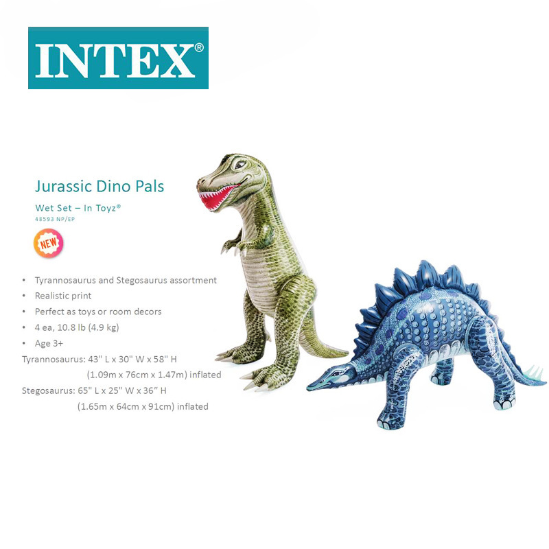 INTEX 48593 新品充气恐龙模型霸王龙脊椎动物模型