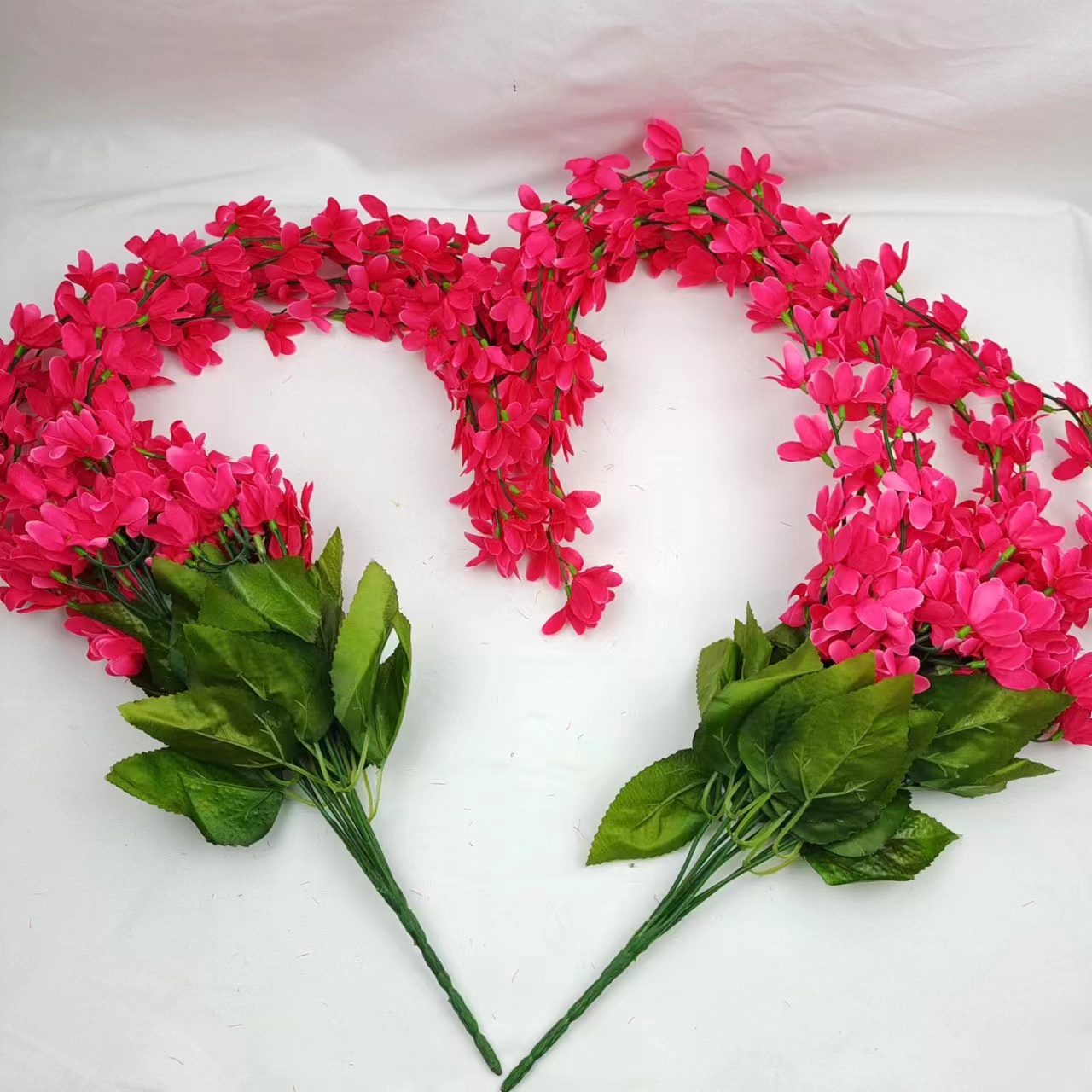 禅意花/红果/花头/包花材/钩织细节图