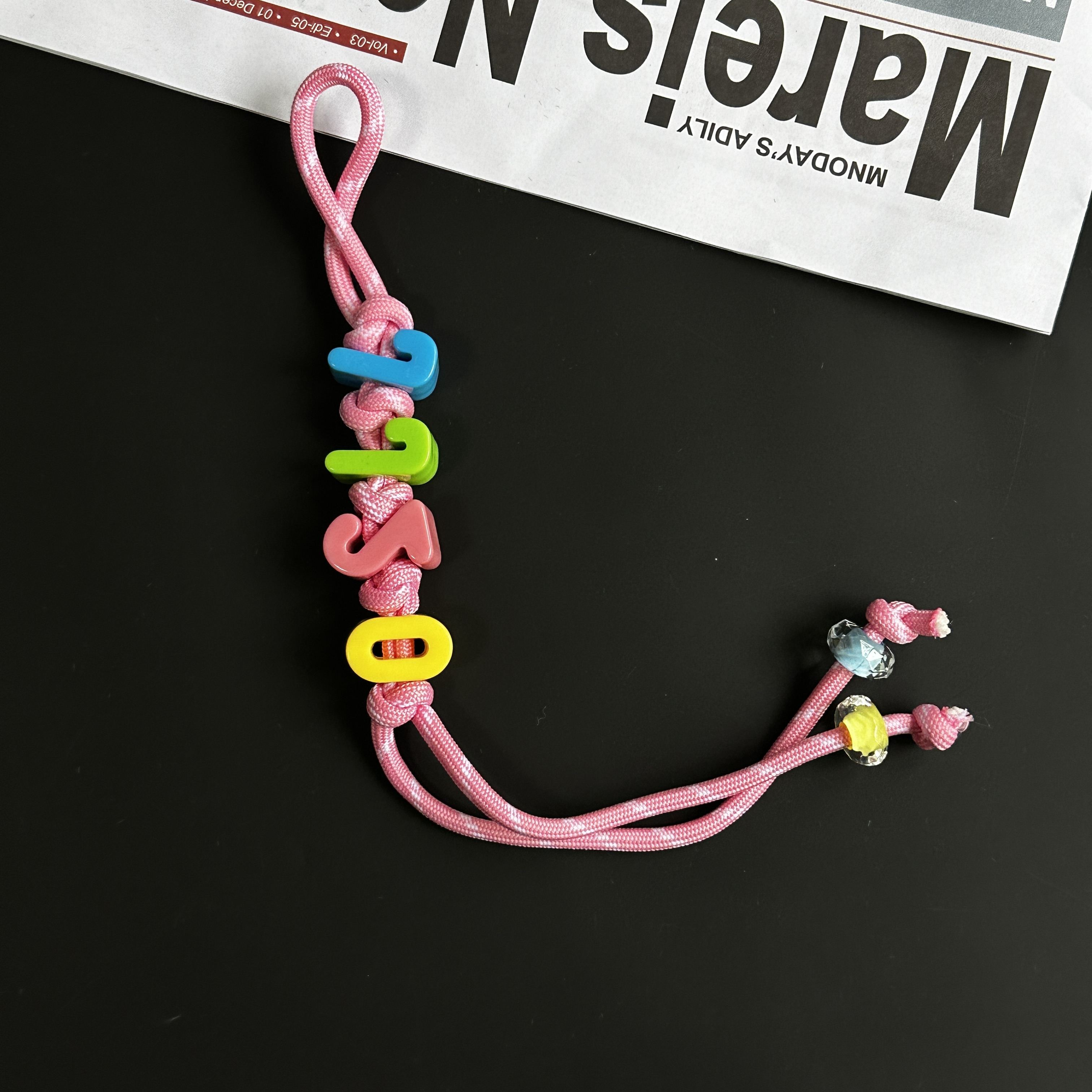 爆款手机挂绳diy手绳编织包包配饰miumiu风钥匙扣装饰挂件挂饰详情33