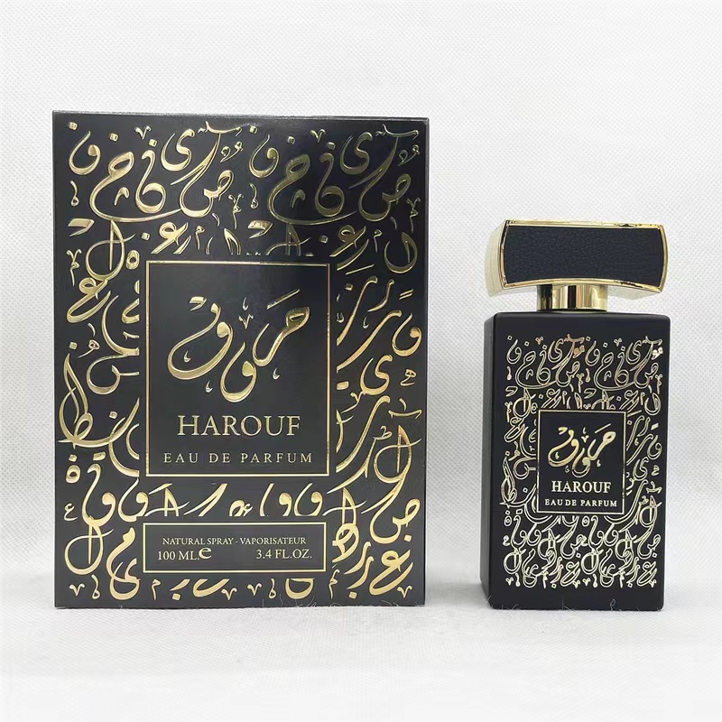 跨境出口厂家直供阿拉伯中东迪拜男士阿拉伯香水 HAROUF black man perfume 