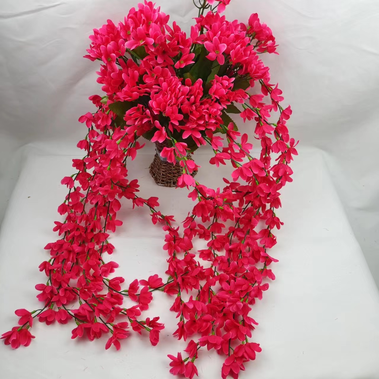 手工假花塑料花仿真花紫罗兰壁挂塑料花假花厂家直销批发室内外装饰婚庆装饰假花DIY花艺现货特价详情1