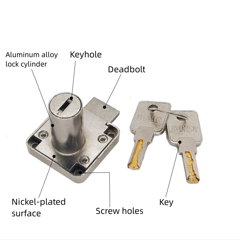 百佳荟抽屉锁CTS-48柜锁办公桌柜子锁家具衣柜门锁文件柜锁详情5