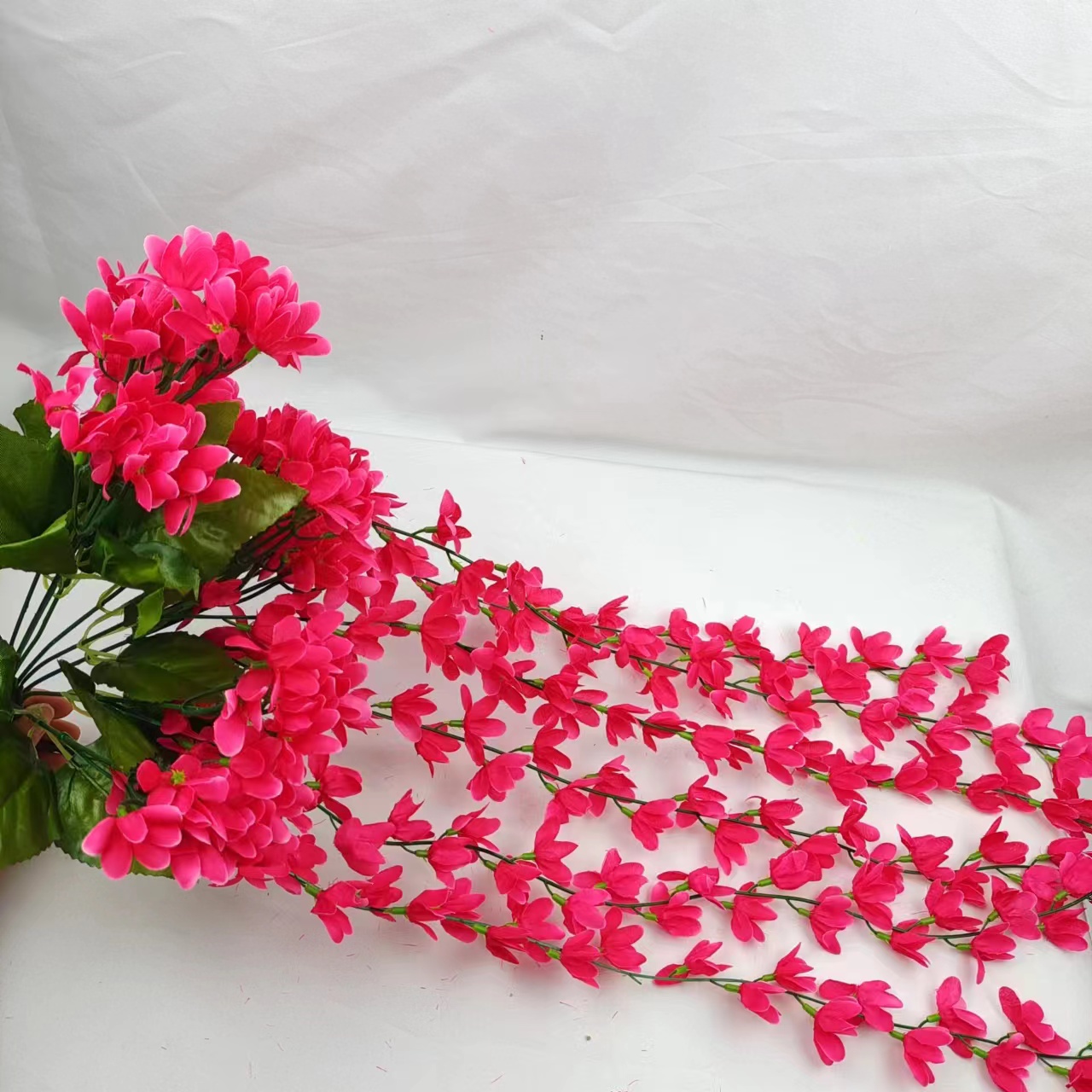 手工假花塑料花仿真花紫罗兰壁挂塑料花假花厂家直销批发室内外装饰婚庆装饰假花DIY花艺现货特价详情3