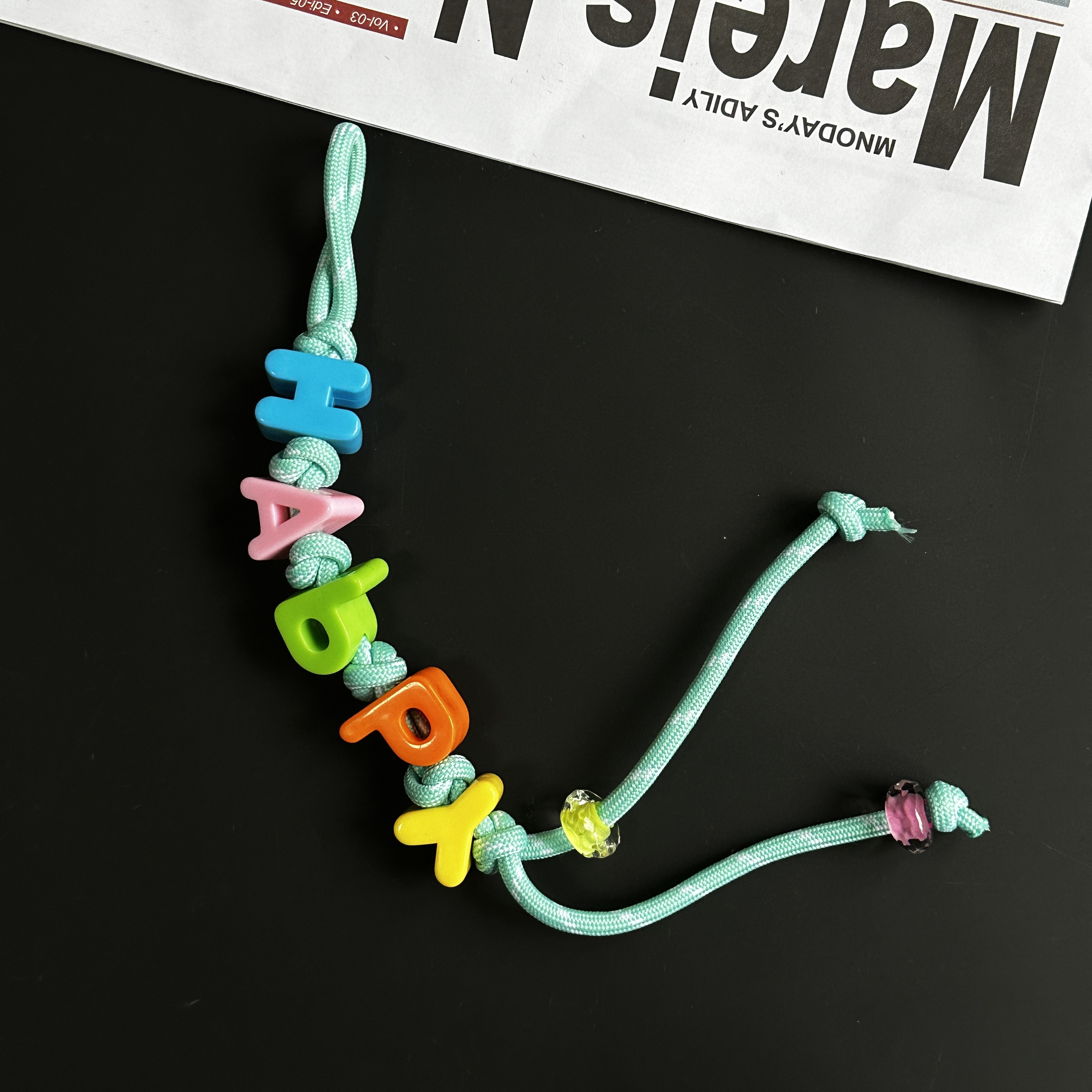 爆款手机挂绳diy手绳编织包包配饰miumiu风钥匙扣装饰挂件挂饰详情35