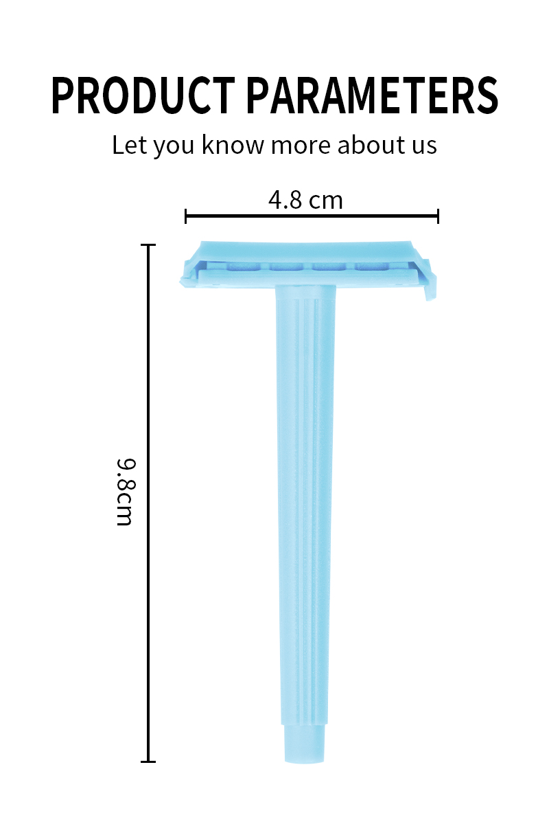 吉派工厂热销双边碳钢刀片剃须刀男士专用塑料刮胡刀详情7