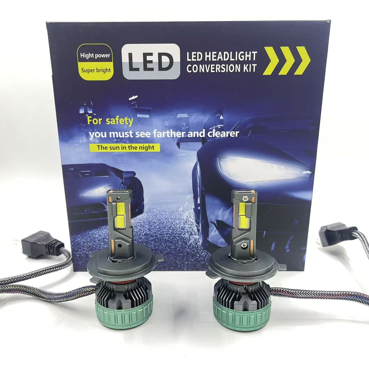 Automotive LED headlights S90, high-power 200W high beams H4H7H11, for cross-border export pic 1
