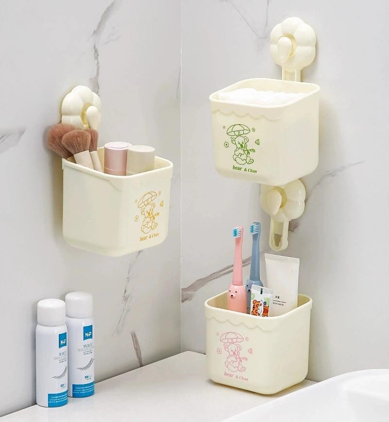 AS- Flower Face Towel Storage Box, suction Cup, Flower Waste face towel storage box, washstand, Wall-mounted shelf detail image 10