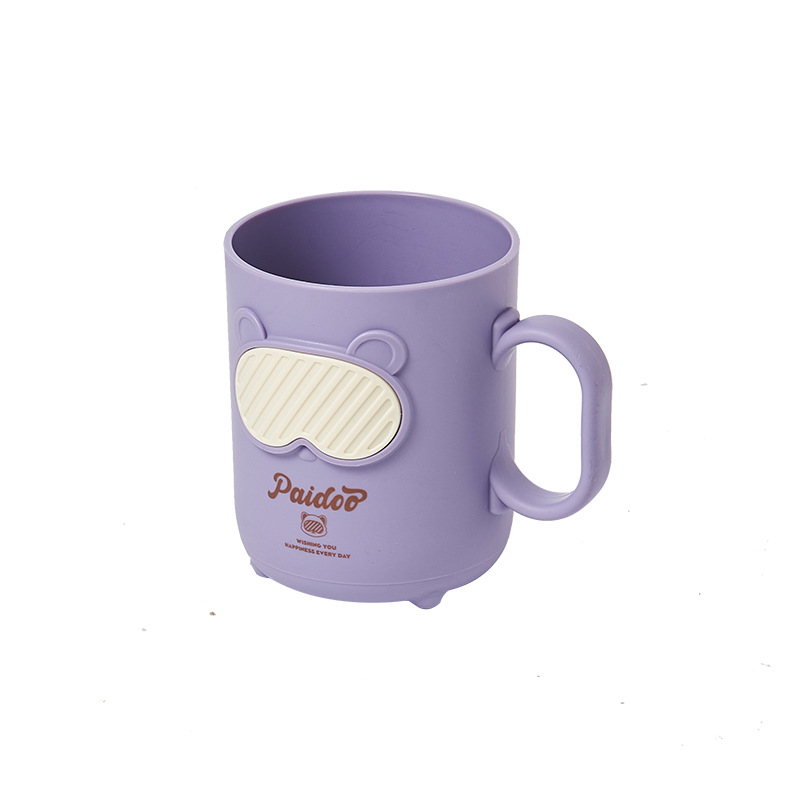 C97-5100 Creative Plastic Glasses, Bear Mouthwash Cup, Cute Washbasin Cup, Girl Brushing Cup, Household Water cup, Toothache Basin Item Picture