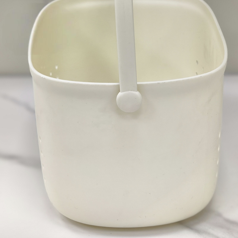 Y19-YN-548 manufacturer wholesale hand-held bath baskets, hollowed-out water-draining plastic baskets, storage baskets, vegetable baskets, and storage baskets that can be printed with logos Item Picture