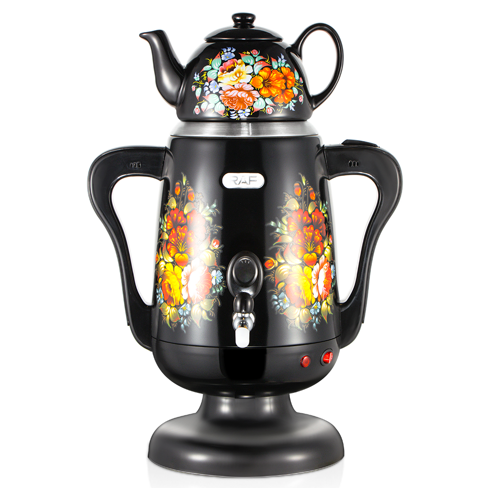 RAF European standard household double-layer stainless steel hot water kettle, Turkish mother and child kettle, large-capacity long-spout electric kettle with switch Application Scenario