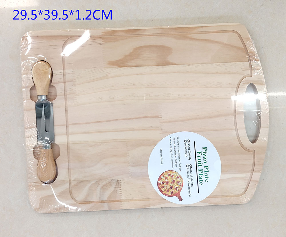 松木芝士板西式砧板奶酪面包板牛排托盘披萨板1.2厚 1.5厚果盘木质餐盘 到刀叉 23*34*1.2厚详情8