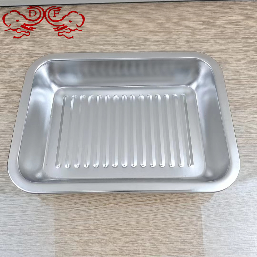 陶瓷烤肉盘/炸锅纸/卡式炉户外/铁板烧烤冷面/微波炉白底实物图