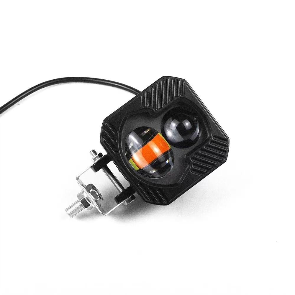 Automobile LED spotlights, off-road vehicle spotlights, high-power headlights, high beams, bumper lights, yellow light for both eyes details Picture