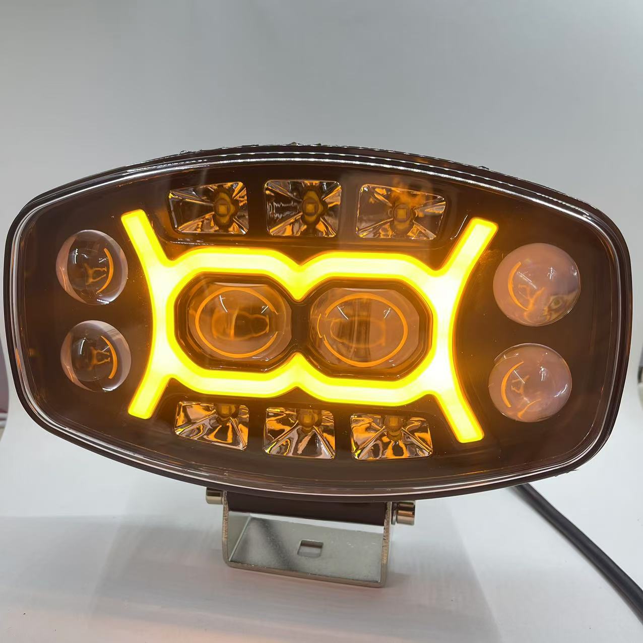 Ouka LED headlights, high-power spotlights, led car work lights, 10-inch ceiling lights, fog lights, Russian version details Picture