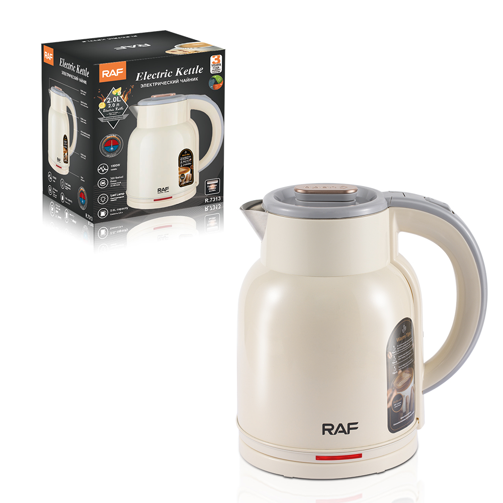 RAF European standard cross-border electric kettle, household high-power insulated kettle, 2L automatic power-off large-capacity kettle pic 5