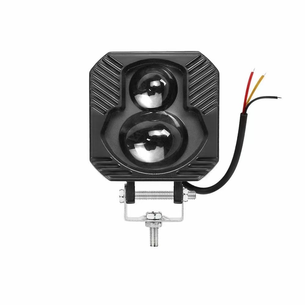 Automobile LED spotlights, off-road vehicle spotlights, high-power headlights, high beams, bumper lights, yellow light for both eyes Item Picture