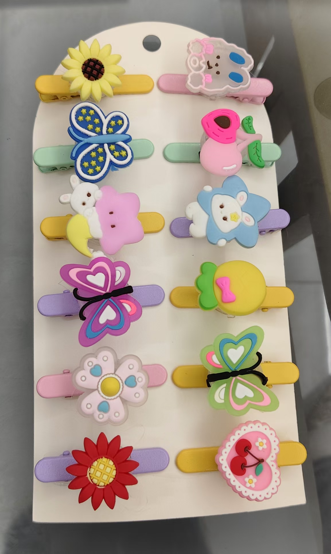 儿童发光发夹卡通软胶发夹闪光发扣厂家直销发夹圣诞软胶详情2