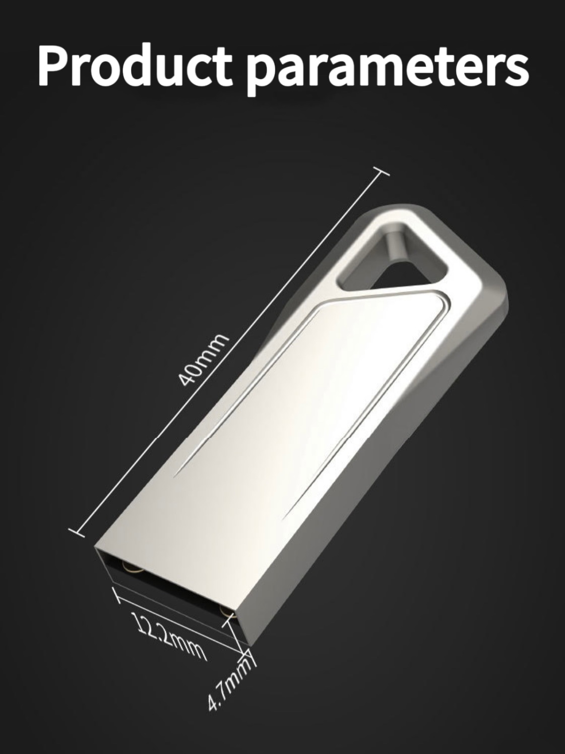 Wholesale metal USB flash drive with a slanted triangle, mini car computer, 128g personalized creative waterproof, large-capacity metal USB flash drive Application Scenario