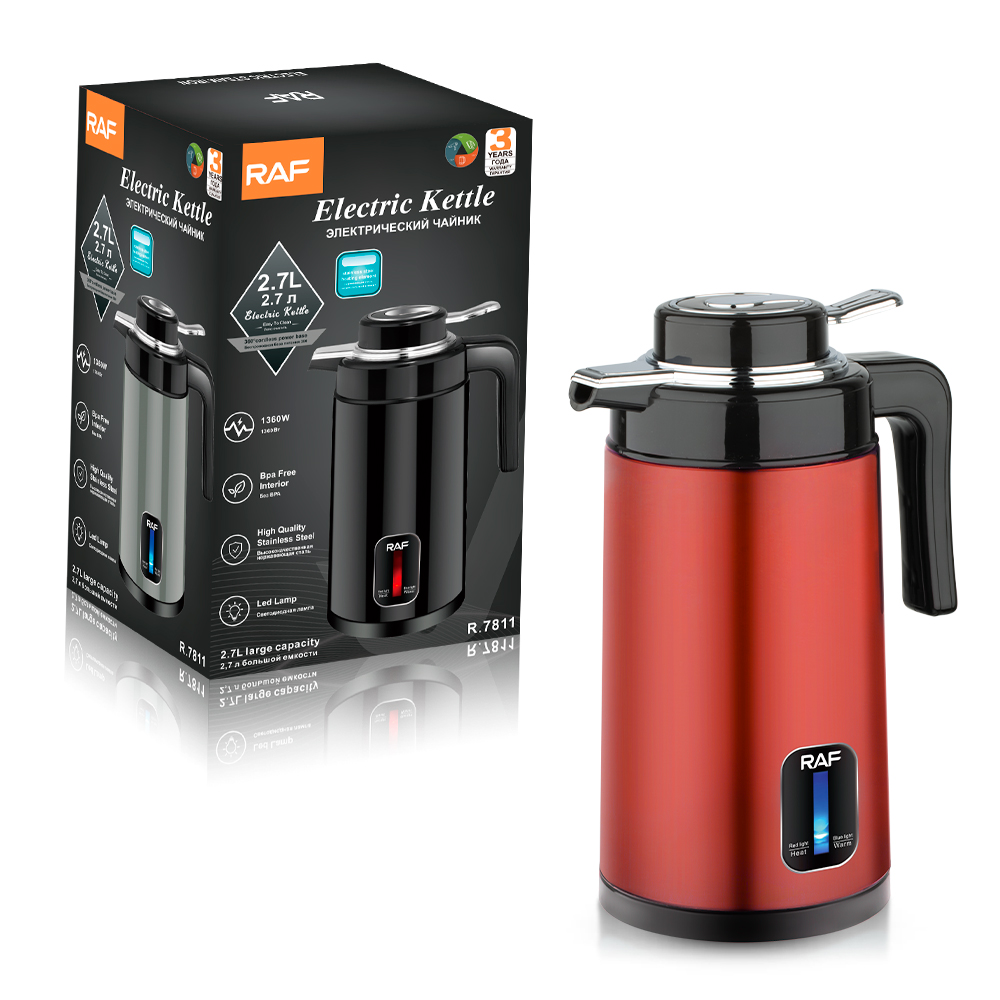 RAF European standard cross-border electric kettle, household food-grade stainless steel electric kettle, automatic power-off and heat preservation Specification image