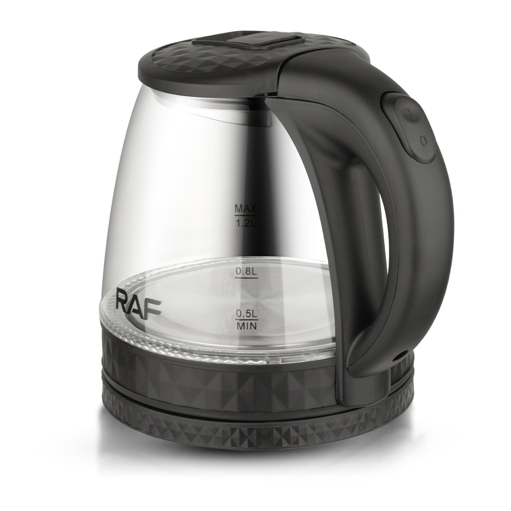 RAF European standard glass electric kettle, household electric kettle, automatic power-off kettle, health care kettle Application Scenario