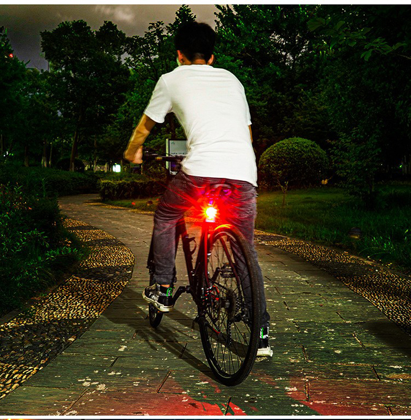 XA-319 faros de bicicleta conjunto de luces traseras conjunto de luces de bicicleta de montaña luz de advertencia de seguridad para ciclismo pic 10