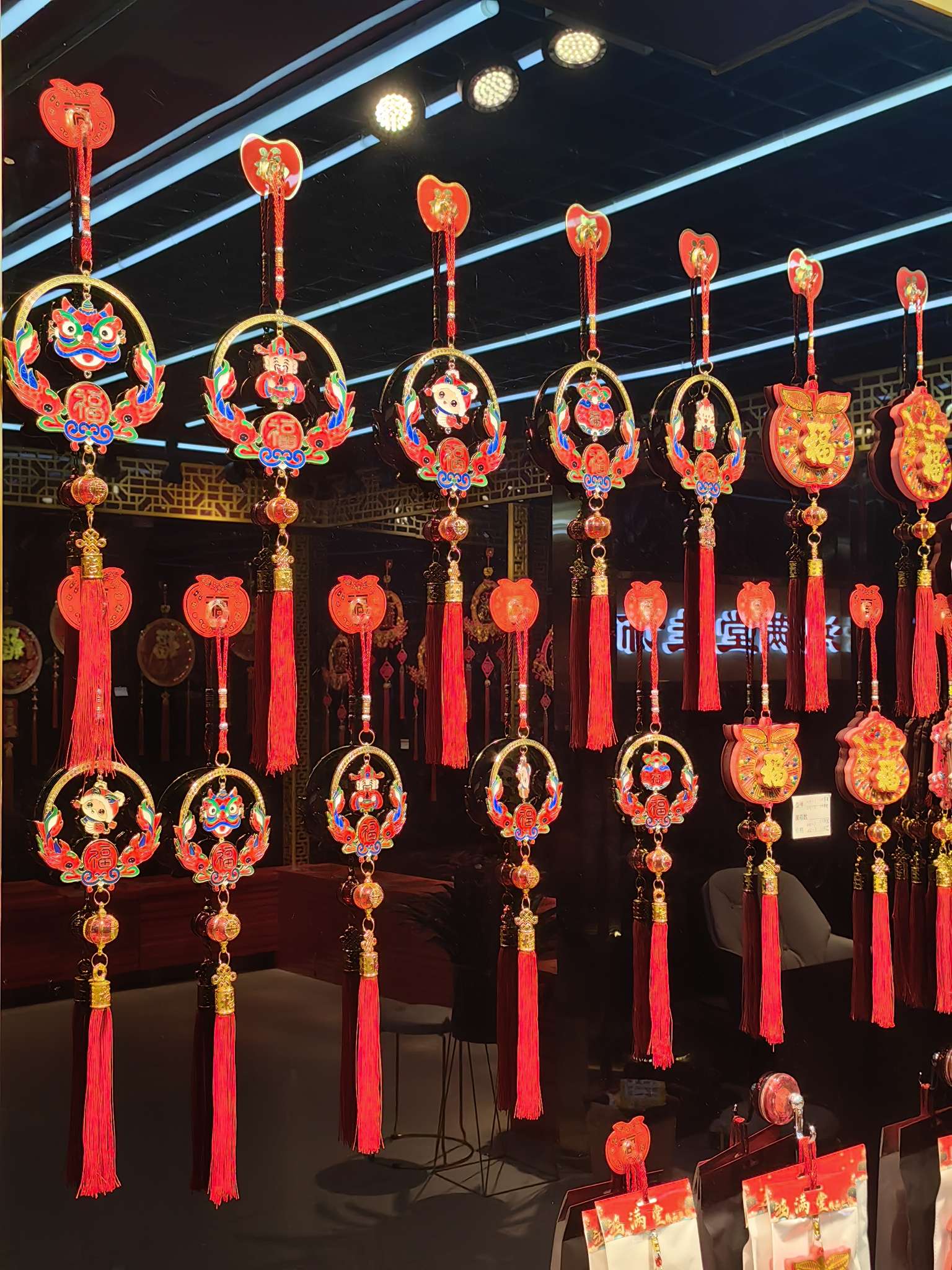 中国风烫金大福字挂历 春节办公文化用品 福字对联春联装饰品 祥瑞吉祥福字挂饰