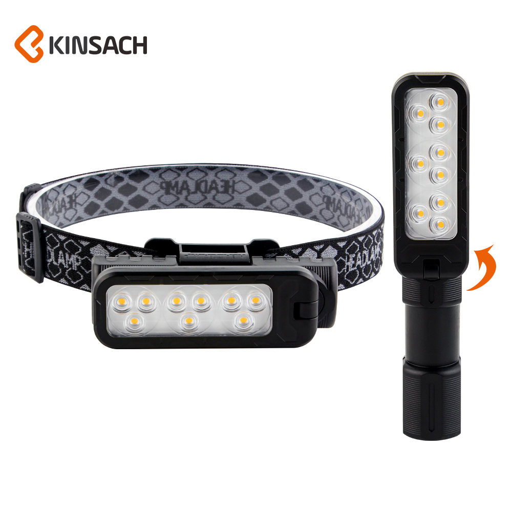KINSACH星之源塑料TYPE-C充电带磁吸头灯LED