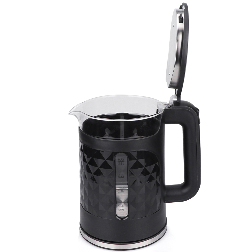 RAF European standard high-end glass window anti-dry-burning electric kettle, quick heating kettle Item Picture