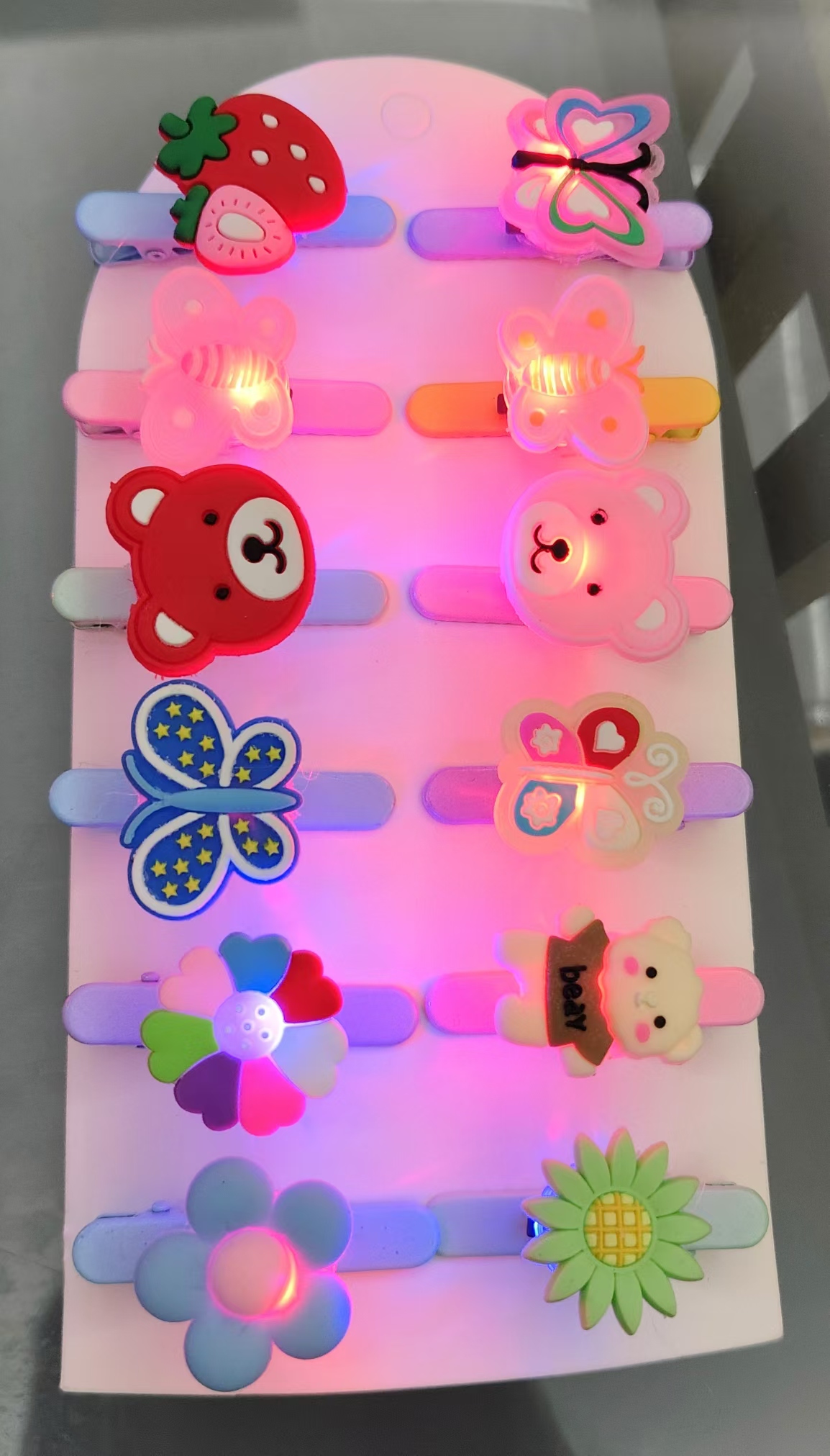 万圣节发箍发光/光纤/万圣节头扣/发光发箍白底实物图