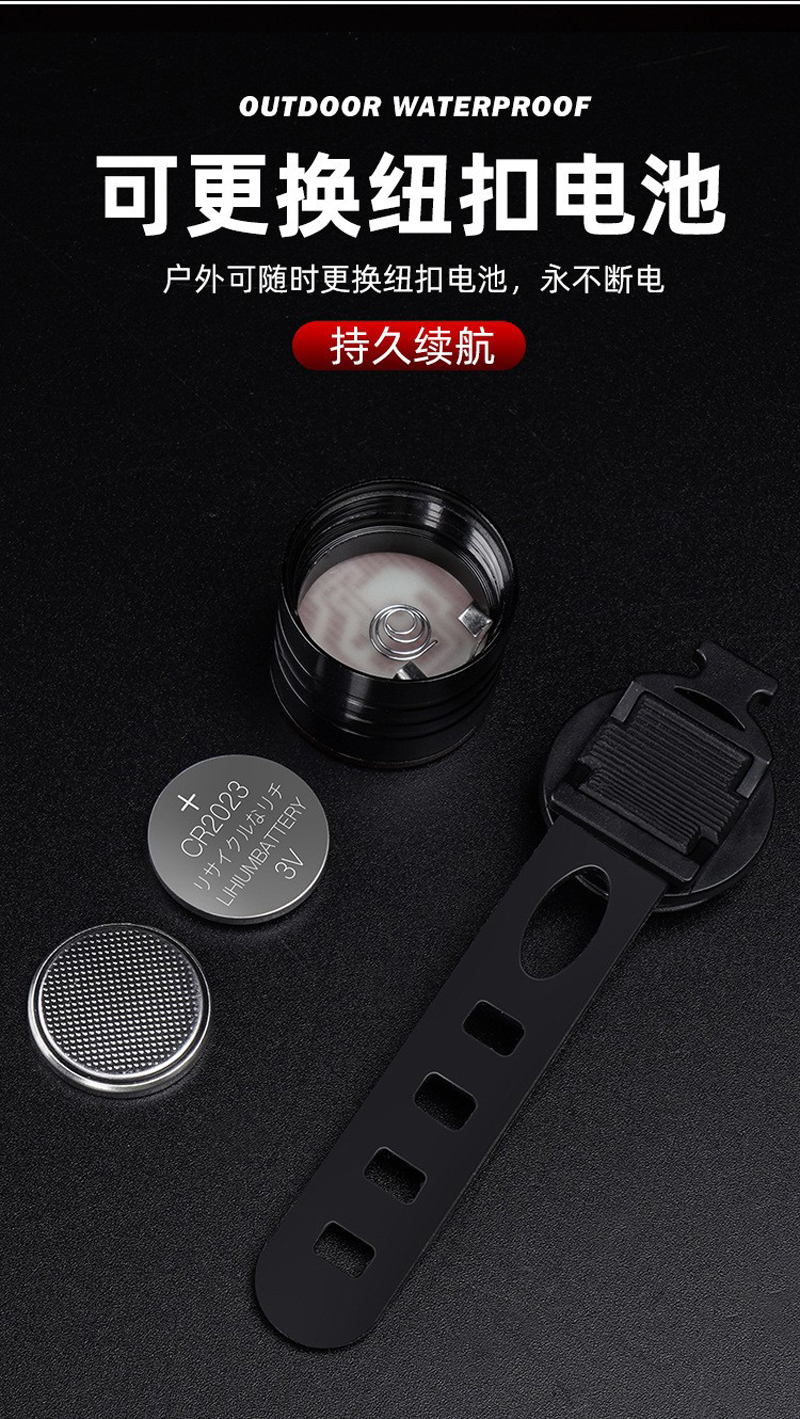 XA-319 faros de bicicleta conjunto de luces traseras conjunto de luces de bicicleta de montaña luz de advertencia de seguridad para ciclismo pic 6