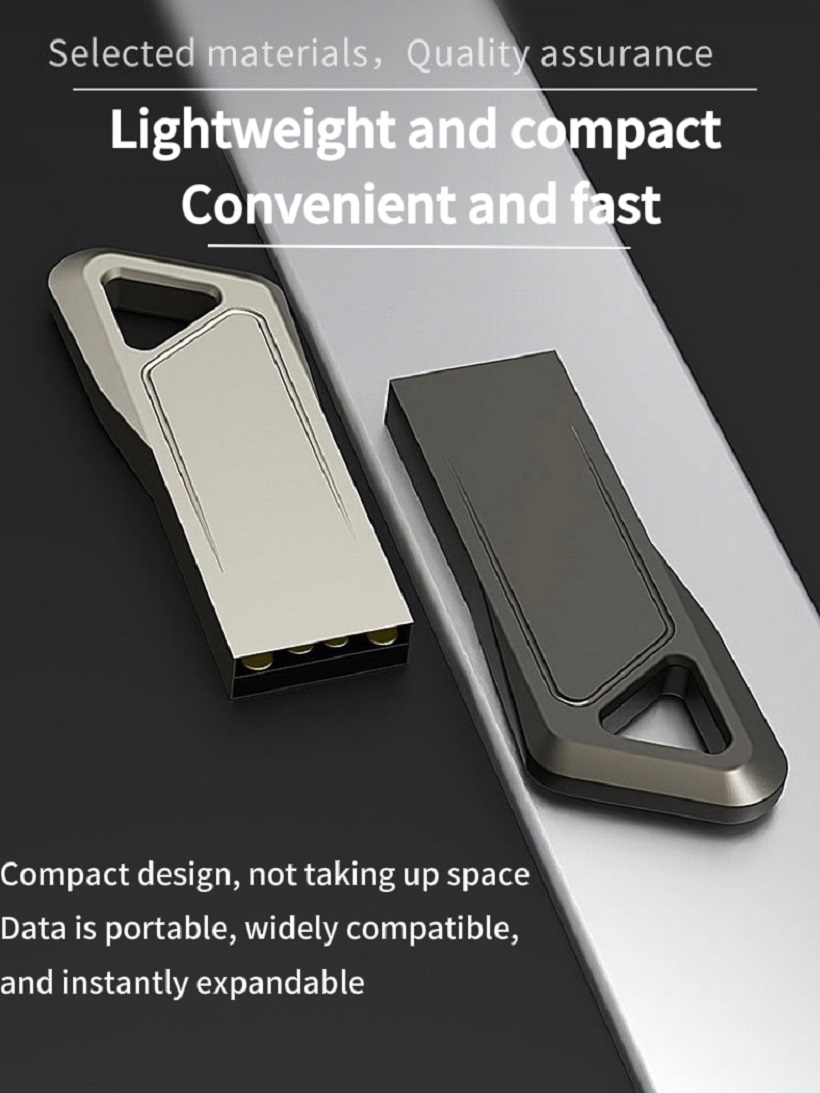 Wholesale metal USB flash drive with a slanted triangle, mini car computer, 128g personalized creative waterproof, large-capacity metal USB flash drive details Picture