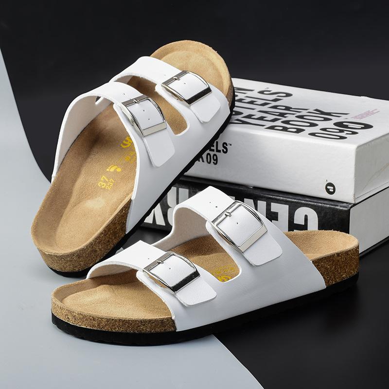 in stock thick bottom birkenstock summer wear half slippers fishing birkenstock shoes all-match sandals beach shoes for men and women plus size details Picture