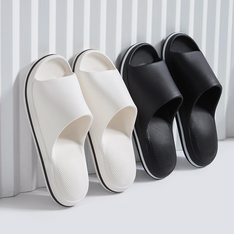 new platform slippers women's summer fashion sports sandals soft bottom air mattress bread home slippers