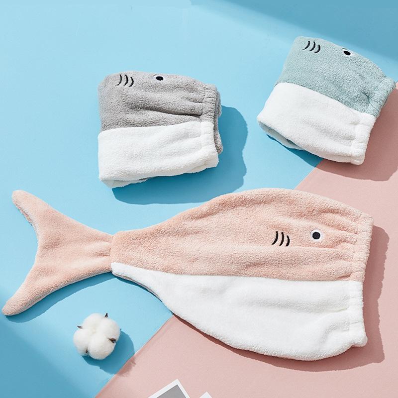 cute korean creative hair-drying cap women's absorbent quick-drying towel hair shower cap headcloth wipe hair hair drying towel