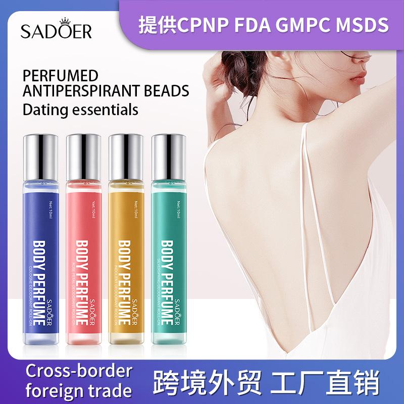 english sadoer silver mountain spring body perfume roll-on fragrance vitality refreshing ball perfume cross-border wholesale