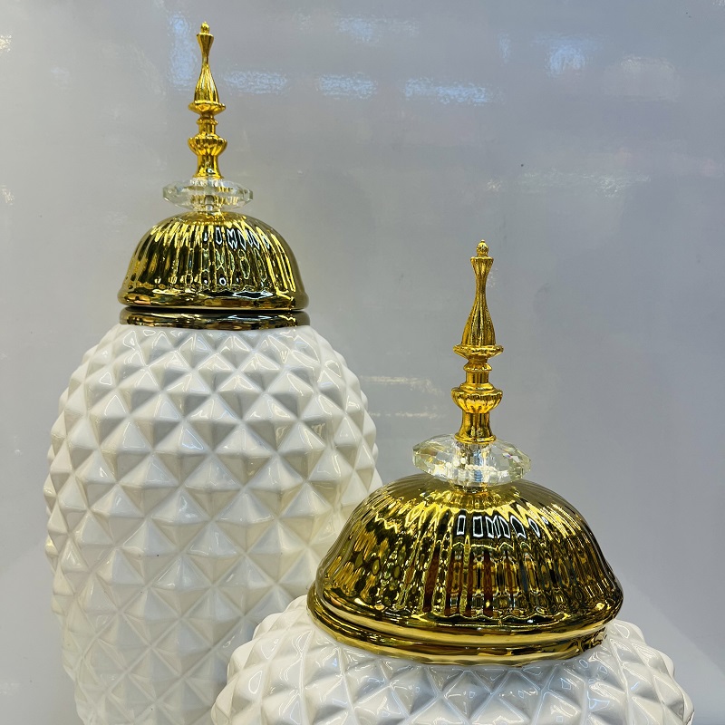 Convex rhombus-shaped ceramic vases, Nordic modern American style living room decorative items, flower arrangements, flower vases, home decorative items, vase ornaments, ceramic vases, soft decorative items, vase ornaments, wholesale of vases, traditional cultural ceramic products pic 4