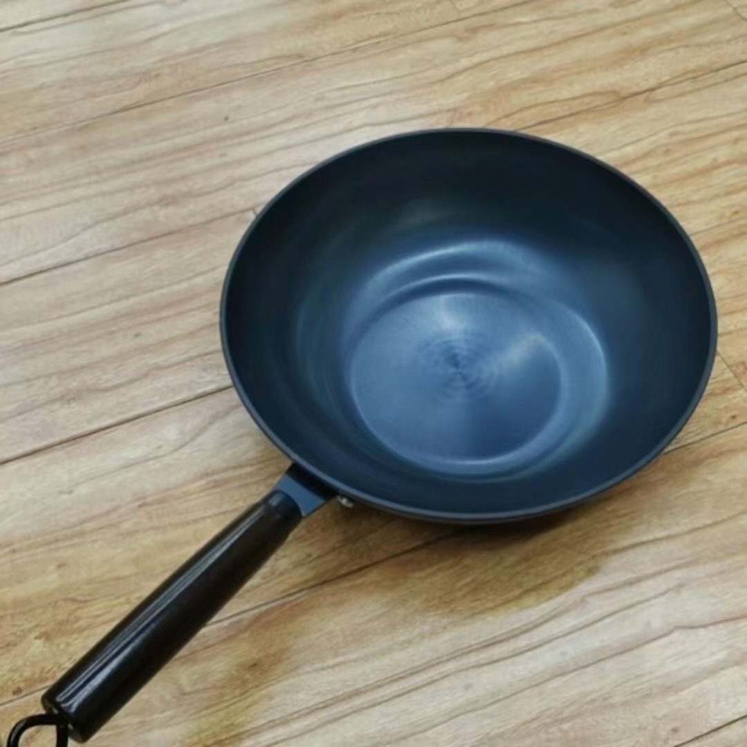 美的铁锅家用炒菜锅不易锈炒锅燃气精铁煤气灶无涂层电磁炉通用32CM平底详情1