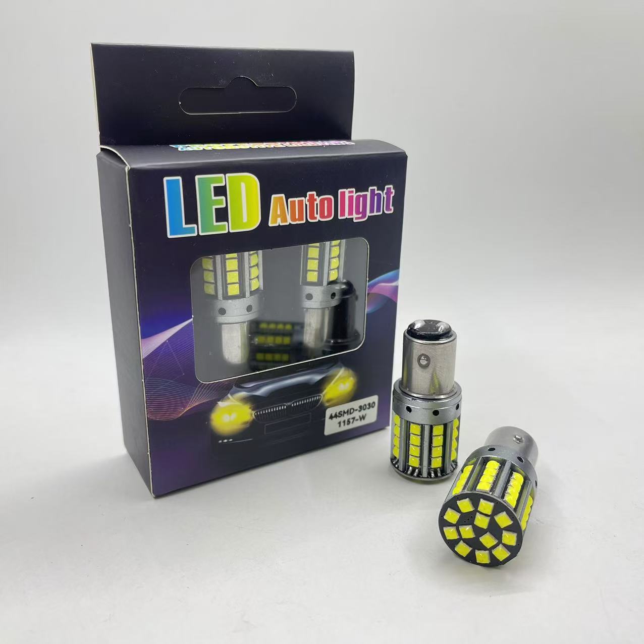Car LED lights, brake lights, turn signals, taillights, 1156 yellow light, 44 lights, high-power high-brightness bulbs Item Picture