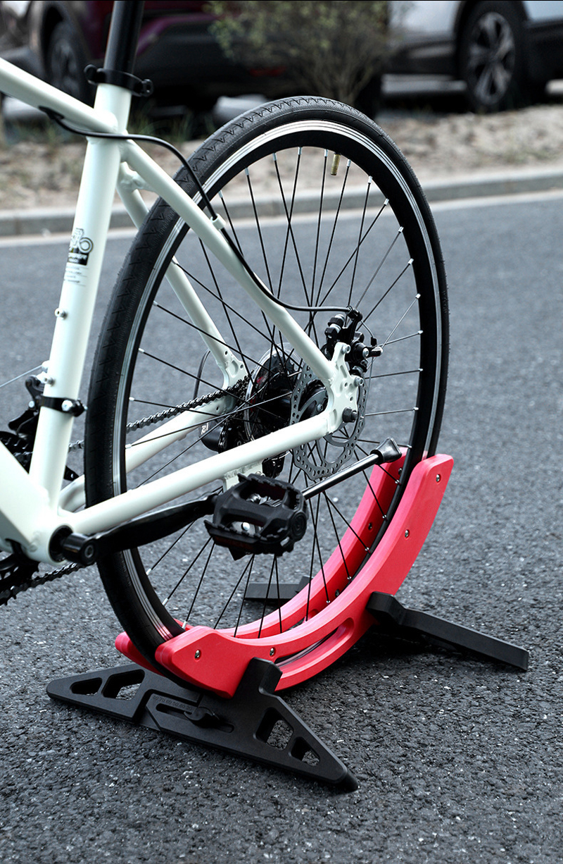 0183 自行车展示停车架骑行台停车台轮胎垫山地车骑行装备可拆卸维修架详情5