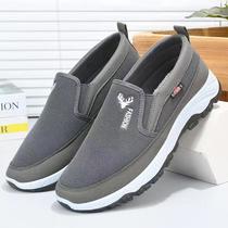 new old beijing cloth shoes non-slip comfortable shoes for the old men's climbing bottom dad shoes middle-aged and elderly leisure cloth sports shoes