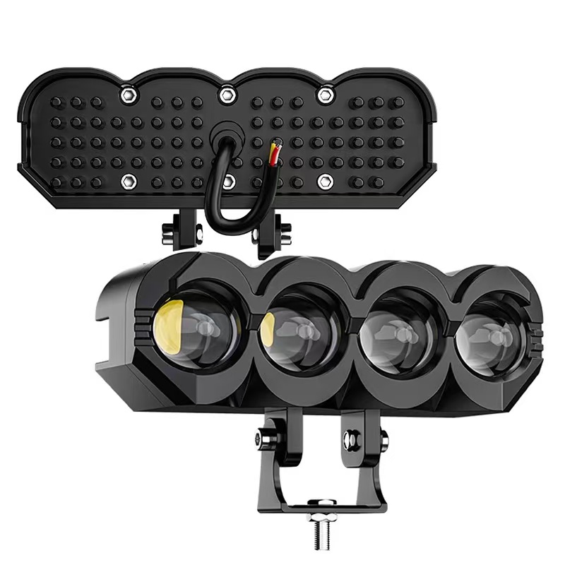 Order or share and collect motorcycle LED lights, yellow and white spotlights, owl external electric vehicle headlights, led car lights, 3 lights, 4 lights via mobile phone details Picture